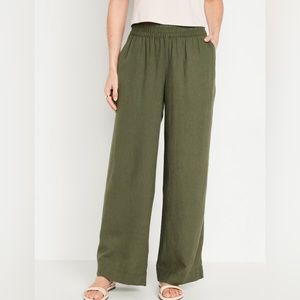 Wide Lag Linen Pants XL